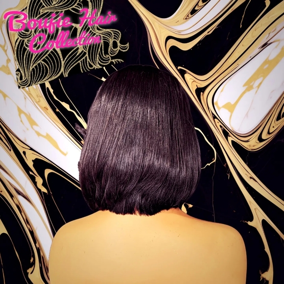 Fully customized human hair 13X6 lace front wig. Flowy bob style! - Picture 5 of 5